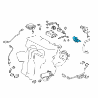 OEM Lexus Valve Assembly, EGR W/MO Diagram - 25620-36060