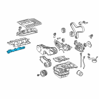 OEM Lexus Gasket, Intake Manifold To Head, NO.2 Diagram - 17178-20020