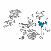 OEM Lexus Pump Assembly, Oil Diagram - 15100-0A040