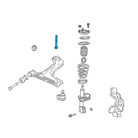 OEM Pontiac Engine Cradle Bolt Diagram - 11518122