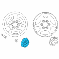 OEM Infiniti Cap-Disc Wheel Diagram - 40315-1W300