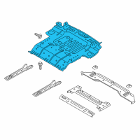OEM Ford Rear Floor Pan Diagram - JL1Z-7811215-A
