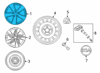 OEM Kia Sorento Wheel Assembly-Aluminium Diagram - 52910R5120