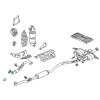 OEM Honda Accord Gasket, Exhuast Pipe Diagram - 18302-SP0-003