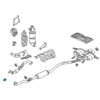 OEM 2021 Honda Civic Gasket, Exhuast Pipe Diagram - 18303-T2B-A01
