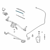 OEM Chevrolet Wiper, Windshield Diagram - 22155307
