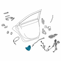 OEM Chevrolet Impala Lock Assembly Diagram - 13528274