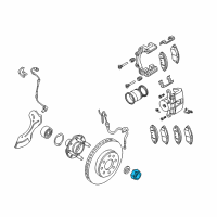 OEM Chevrolet Axle Nut Diagram - 94515437