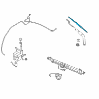 OEM Ford Mustang Wiper Blade Diagram - AR3Z-17528-A