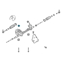 OEM Ford Explorer Gear Assembly Upper Bushing Diagram - AA5Z-3C716-A