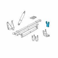 OEM Lincoln Shackle Assembly Diagram - F65Z-5776-DB