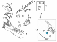 OEM Nissan 350Z Switch Assy-Parking Brake Lamp Diagram - 36011-4E10A
