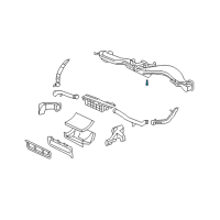 OEM Chevrolet Corvette In-Car Temperature Sensor Diagram - 12160947