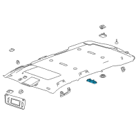 OEM Chevrolet Dome Lamp Assembly Diagram - 84398399