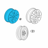 OEM Buick Wheel, Alloy Diagram - 95144162