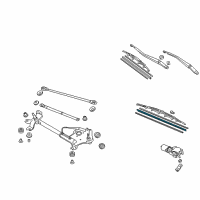 OEM Honda Odyssey Rubber, Blade (650MM) Diagram - 76622-SDA-A01