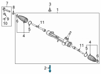 OEM Toyota Gear Assembly Bolt Diagram - 90119-14156