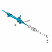 OEM Lexus Steering Gear Assembly Diagram - 45510-0E070