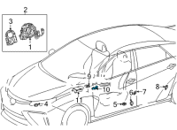 OEM Lexus RC F Sensor, Seat Position Air Bag Diagram - 89178-33050