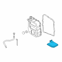 OEM Kia Valve Body Oil Filter Assembly Diagram - 463213D100