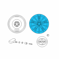 OEM Scion Wheel, Alloy Diagram - SU003-00757