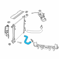 OEM Jeep Hose-Radiator Outlet Diagram - 55038121AD