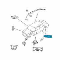 OEM Chrysler Sensor-Impact Diagram - 4671779AC