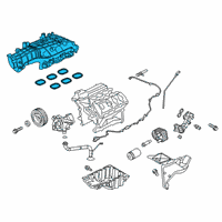 OEM Lincoln Intake Manifold Diagram - HL3Z-9424-B