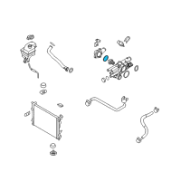 OEM Kia Sportage Gasket-WITH/INLET Fitting Diagram - 256332G000
