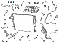 OEM 2007 Jeep Wrangler Clamp-Hose Diagram - 4592176