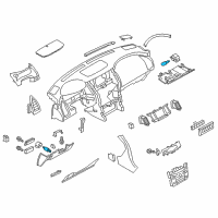 OEM Nissan 370Z Socket & Bulb Assembly-Fare Card Holder Diagram - 24860-2J001