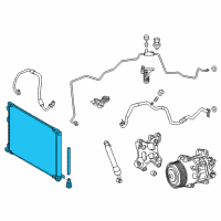 OEM Lexus CONDENSER Assembly Diagram - 88460-78010