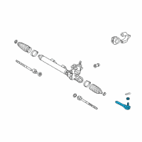 OEM Lexus Rod Assembly,Tie,LH Diagram - 45470-59035