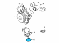 OEM 2022 Jeep Wrangler Seal-THERMOSTAT Diagram - 68490088AA