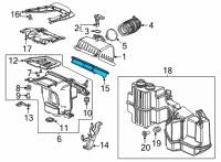 OEM 2017 Honda Civic Element Assembly, Air Diagram - 17220-5BA-A00