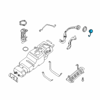 OEM Nissan Titan Filler Cap Assembly Diagram - 17251-ZZ62D