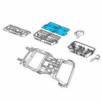 OEM Chrysler Pan-Center Floor Diagram - 5109038AD
