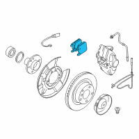 OEM BMW Rear Brake Pads Set Diagram - 34-21-6-887-576