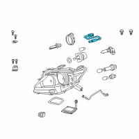 OEM Lexus Cord, Headlamp, RH Diagram - 81125-48690