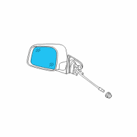 OEM Jeep Grand Cherokee Glass-Mirror Replacement Diagram - 68092053AB