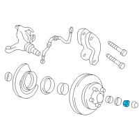 OEM Chevrolet Inner Bearing Nut Diagram - 378137