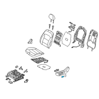 OEM Hyundai Kona Electric Knob-Front Seat Slide Power, LH Diagram - 88197-F2100-TRY