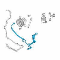 OEM Hyundai Genesis Coupe Hose Assembly-Power Steering Oil Pressure Diagram - 57510-2M100