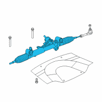 OEM Chrysler Gear-Rack And Pinion Diagram - 4782341AM