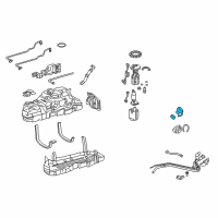 OEM Lexus GS350 Fuel Tank Cap Assembly Diagram - 77300-06040