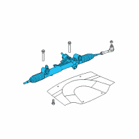 OEM Chrysler Gear-Rack And Pinion Diagram - 68043342AB