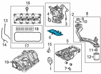 OEM Jeep Gasket-Engine Oil Pan Diagram - 4792874AA
