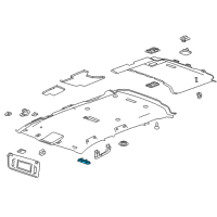OEM Chevrolet Dome Lamp Assembly Diagram - 84398398