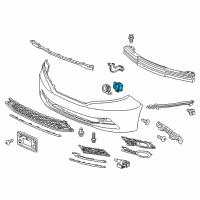 OEM Honda Sensor Assembly, Parking (White Diamond Pearl) Diagram - 39680-TK8-A01YE