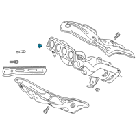 OEM Toyota RAV4 Exhaust Manifold Nut Diagram - 90177-08003
